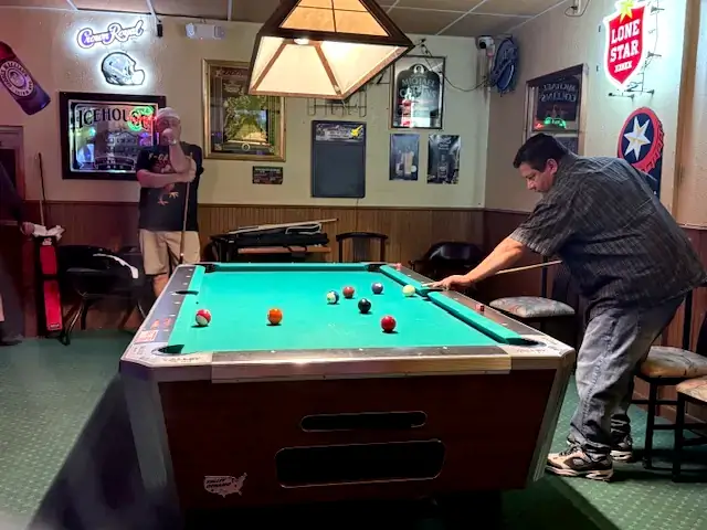 Playing pool